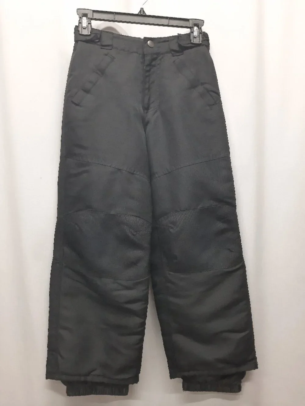 Cherokee Youth Medium 8/10 Black Snow Pants Insulated Ski Pants Reinforced Knees
